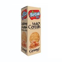 ستاک بیسکوییت چند غله کاراملی 300گرم